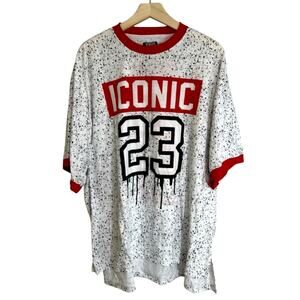 NWOT XXIII Twenty Three 23 Iconic Splattered Paint Graphic Tee Shirt Mens 4XL